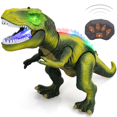 Fidtoy Dinosaurio LED de Juguete a Control Remoto para Niños con Rugido