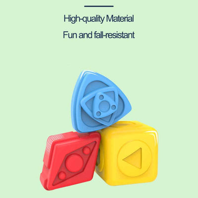 Fidtoy Baby Shape Sorter Cube Toy Montessori Sensory Sorting Box for Toddlers Fine Motor Skills Learning Toy Early Development Travel Quiet Toy Gift