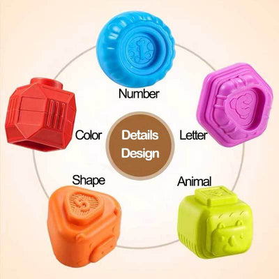 Fidtoy Baby Shape Sorter Cube Toy Montessori Sensory Sorting Box for Toddlers Fine Motor Skills Learning Toy Early Development Travel Quiet Toy Gift