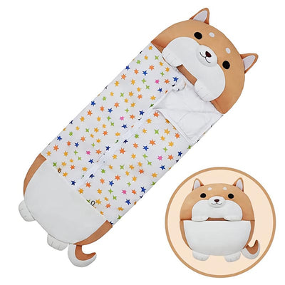 Fidtoy Plush Sleeping Bag Toy for Infants and Toddlers | Soft Animal Nap and Travel Comfort