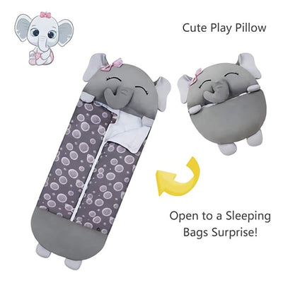 Fidtoy Plush Sleeping Bag Toy for Infants and Toddlers | Soft Animal Nap and Travel Comfort