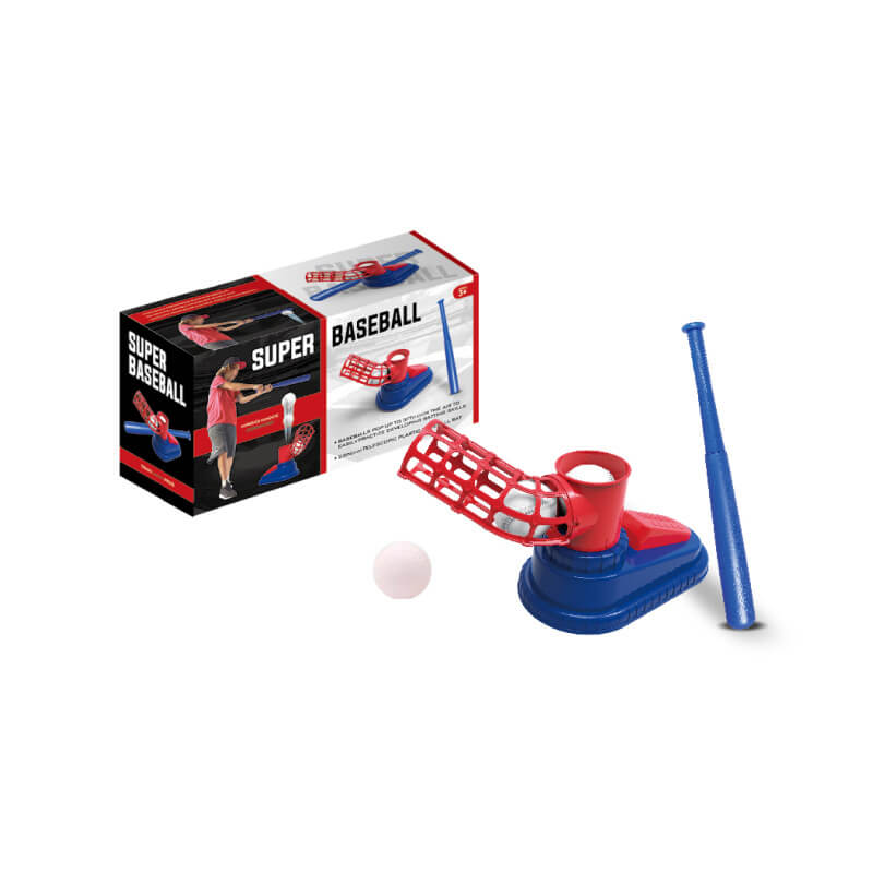 Fidtoy Catapult Baseball Set | Adjustable Kids Baseball Toy with Foot-Operated Launcher