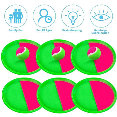 Fidtoy Outdoor Toss and Catch Ball Set - Fun Family Play