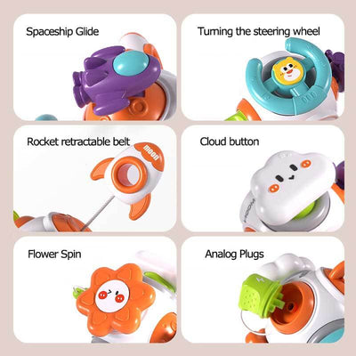 Fidtoy Montessori Busy Cube for Toddlers 1-3 – Interactive Sensory Toy for Quiet Time, Travel & Early Learning