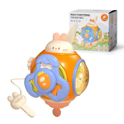 Fidtoy Montessori Busy Cube for Toddlers 1-3 – Interactive Sensory Toy for Quiet Time, Travel & Early Learning