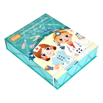 Fidtoy Wooden Doctor Playset 18 PCS Pretend Play Medical Toy
