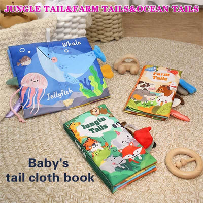 Fidtoy Baby Crinkle Cloth Books 6-Pack | Soft Interactive Sensory Learning Toy for Newborns 0-6 Months