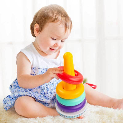 Jouet d'éveil Anneaux à Empiler Fidtoy pour Bébé