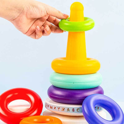 Jouet d'éveil Anneaux à Empiler Fidtoy pour Bébé