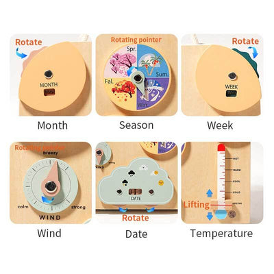 Fidtoy Montessori Busy Board for Toddlers – Dual-Sided Learning Toy for Fine Motor Skills, Problem Solving & Travel Play