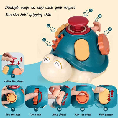 Fidtoy Turtle Finger Exploration Toy Fine Motor Sensory Toy