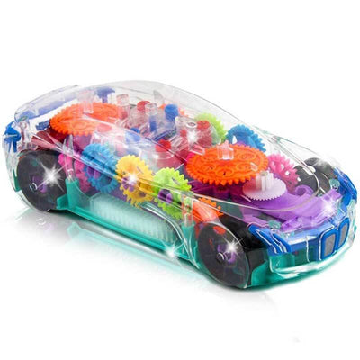 Fidtoy BrightDrive Bump & Go Musical Stunt Car – Interactive Self-Moving Toy for Toddlers
