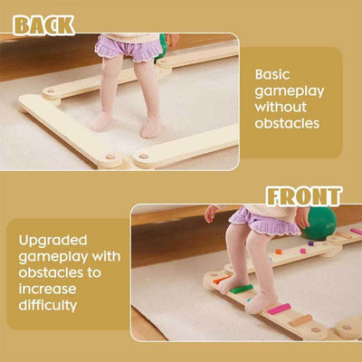 Viga de equilibrio de madera para ejercicios