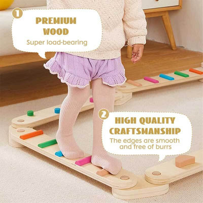 Viga de equilibrio de madera para ejercicios