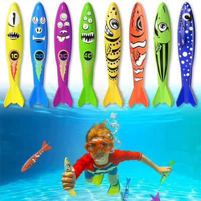 Fidtoy Underwater Diving Torpedo Pool Toys Set for Kids Swimming Fun