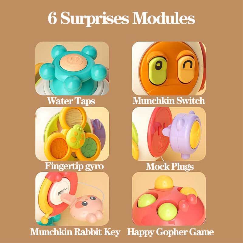 Fidtoy Montessori Busy Cube for Toddlers 1-3 – Interactive Sensory Toy for Quiet Time, Travel & Early Learning