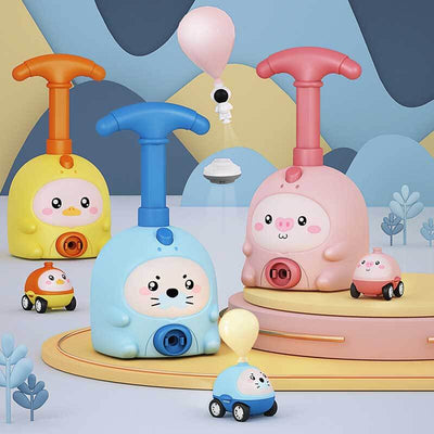 Fidtoy Voiture à Ballon pour Enfants 1-5 ans | Apprentissage STEM & Course et Vol Double Mode