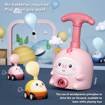 Fidtoy Voiture à Ballon pour Enfants 1-5 ans | Apprentissage STEM & Course et Vol Double Mode