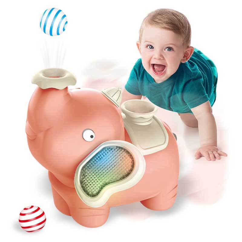 Product Title: Fidtoy Elephant Blowing Ball Walking Toy for Toddlers | Interactive Musical LED Toy