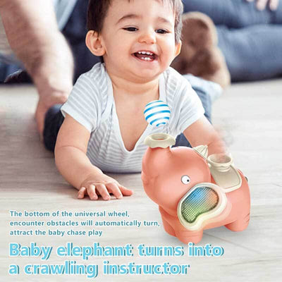 Product Title: Fidtoy Elephant Blowing Ball Walking Toy for Toddlers | Interactive Musical LED Toy