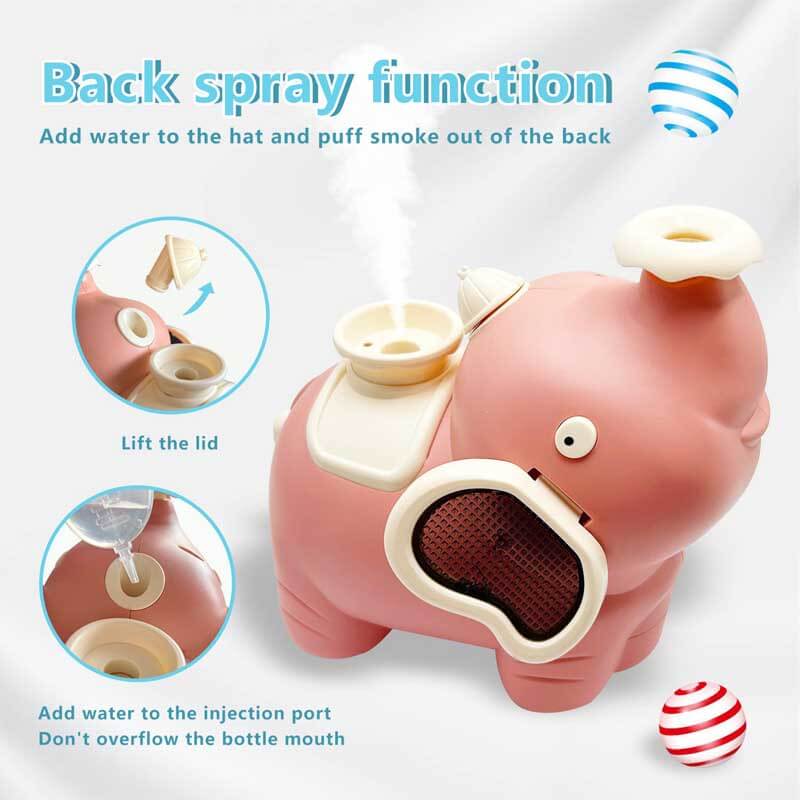Product Title: Fidtoy Elephant Blowing Ball Walking Toy for Toddlers | Interactive Musical LED Toy