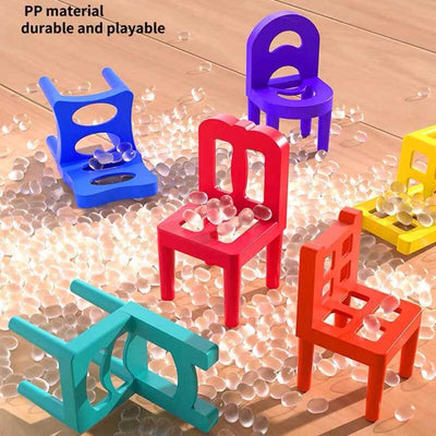 Fidtoy 96PCS Chair Stacking Game for Kids | Hand-Eye Coordination & Fine Motor Skills