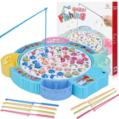 Fidtoy Fishing Game Toy Set Rotating Board Multiplayer Kids Game