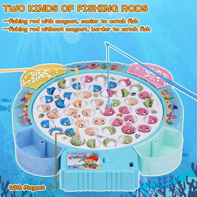 Fidtoy Fishing Game Toy Set Rotating Board Multiplayer Kids Game