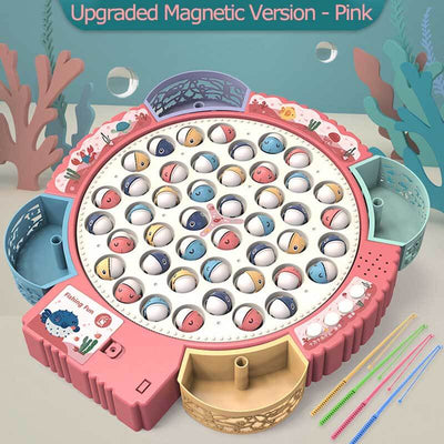 Fidtoy Fishing Game Toy Set Rotating Board Multiplayer Kids Game