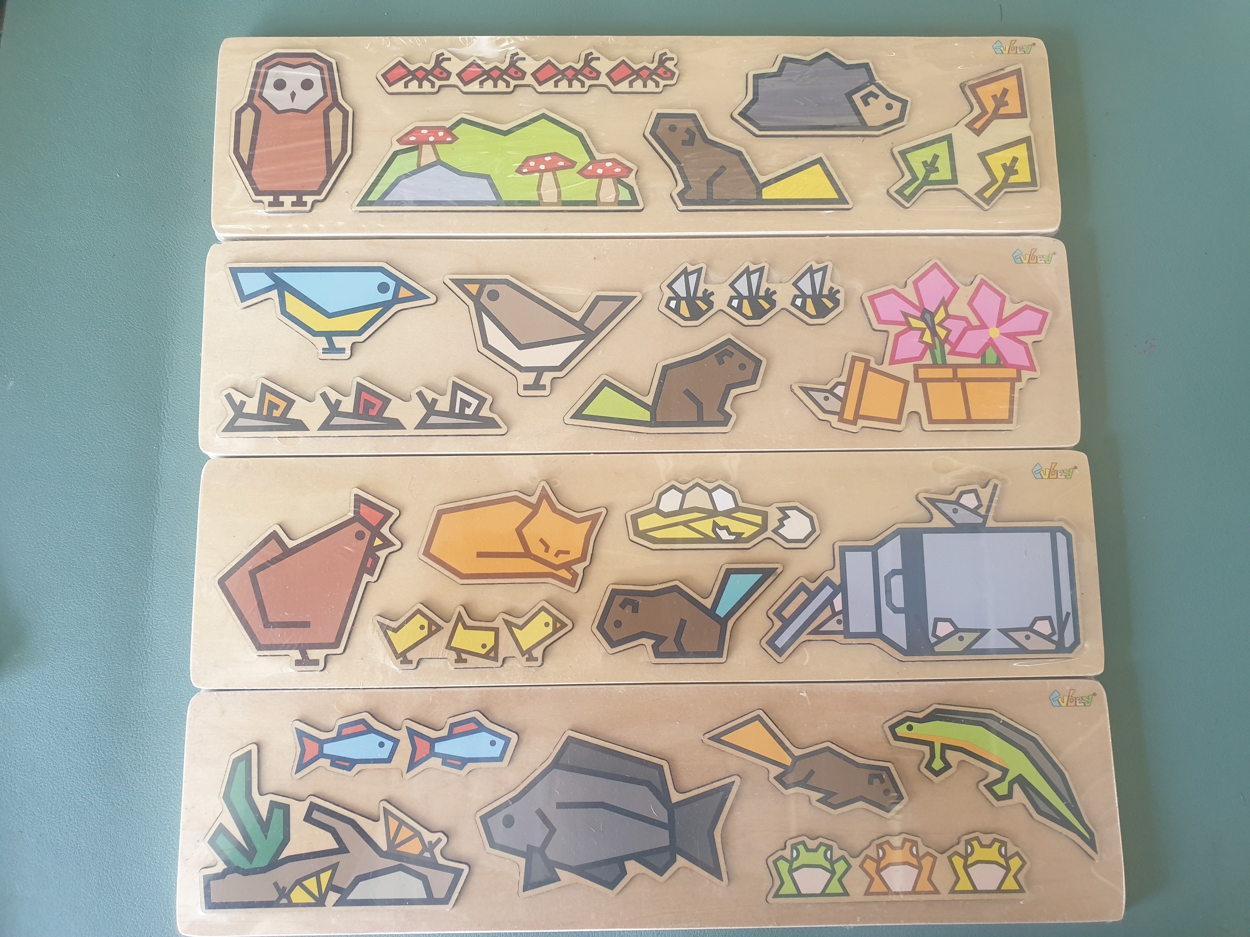 Simple Basic Kids Wooden Puzzles Animals
