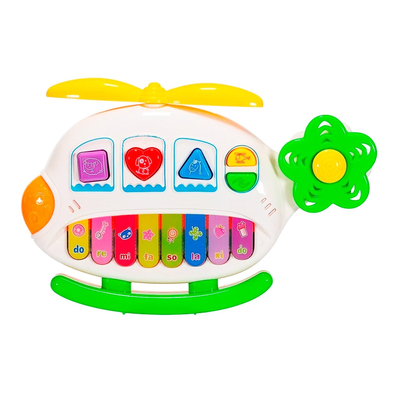 Fidtoy Musical Piano Keyboard Toy with Lights and Animal Sounds