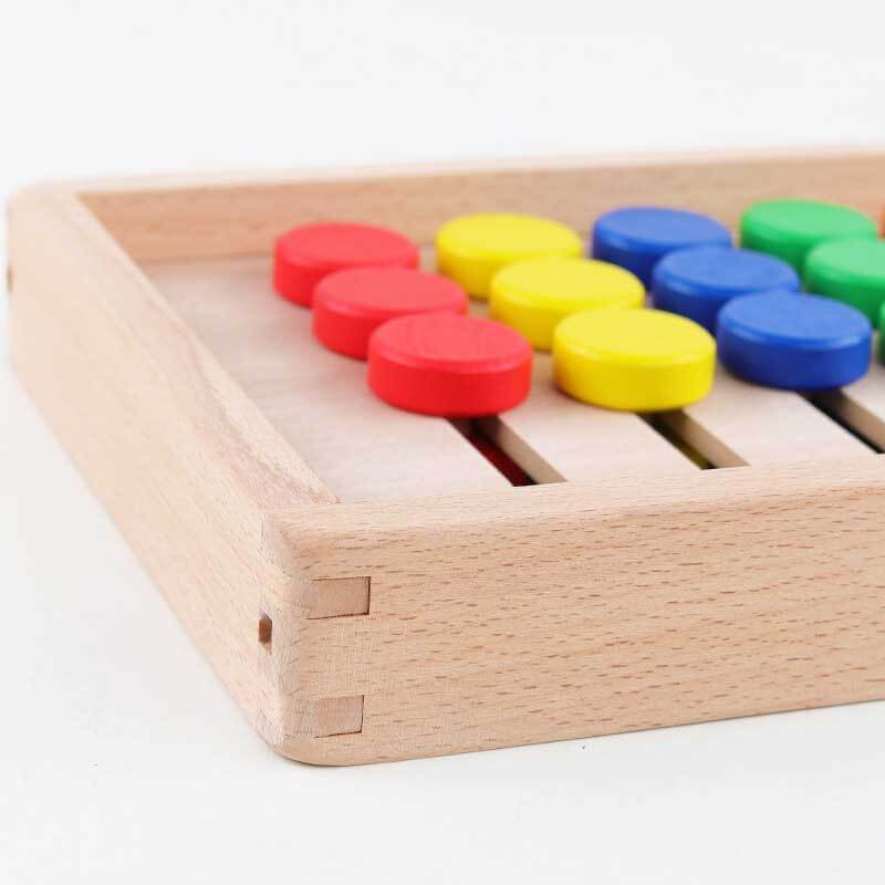 Fidtoy Wooden Logic Puzzle Game Brain Teaser Toy for Kids