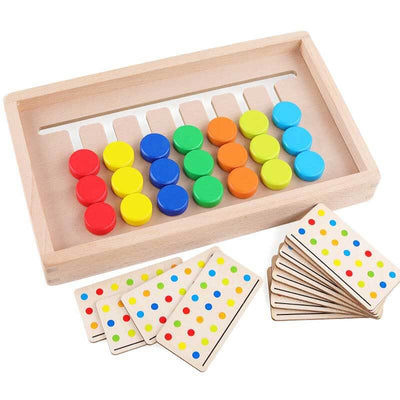 Fidtoy Wooden Logic Puzzle Game Brain Teaser Toy for Kids
