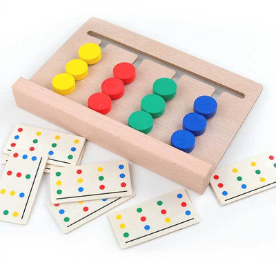 Fidtoy Wooden Logic Puzzle Game Brain Teaser Toy for Kids