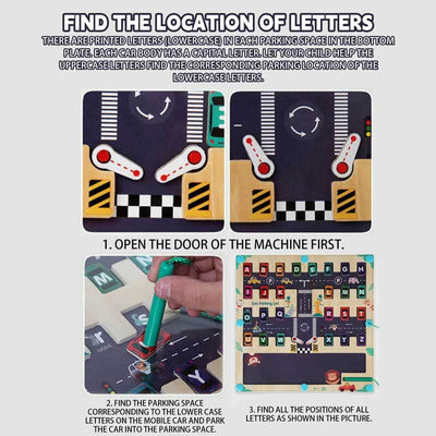 Laberinto Magnético de Letras Fidtoy - Rompecabezas del Alfabeto – Juguete de Aprendizaje Preescolar y Desarrollo de Habilidades Motrices Finas