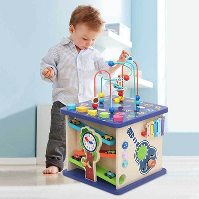 Fidtoy - Jouet d'éveil 13 en 1 pour tout-petits – Jouet éducatif Montessori pour la maison, les voyages et les moments calmes à la maternelle