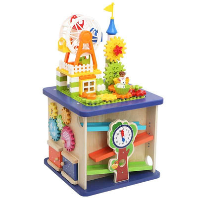 Fidtoy - Jouet d'éveil 13 en 1 pour tout-petits – Jouet éducatif Montessori pour la maison, les voyages et les moments calmes à la maternelle