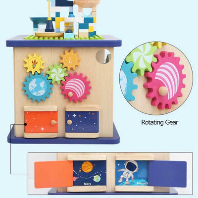Fidtoy - Jouet d'éveil 13 en 1 pour tout-petits – Jouet éducatif Montessori pour la maison, les voyages et les moments calmes à la maternelle