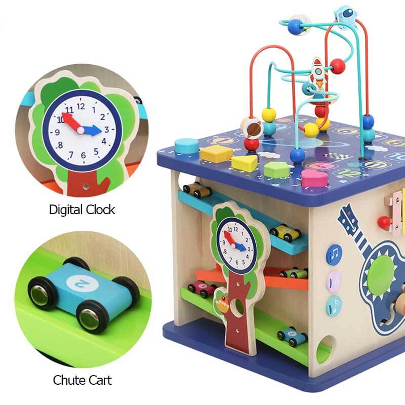 Fidtoy - Jouet d'éveil 13 en 1 pour tout-petits – Jouet éducatif Montessori pour la maison, les voyages et les moments calmes à la maternelle