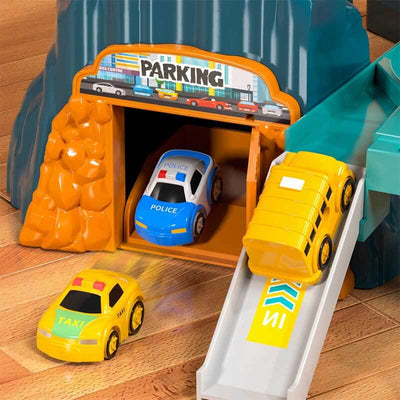 Fidtoy Circuit de Course de Dinosaures pour Enfants de 4 à 8 Ans - Ensemble de Course Créatif