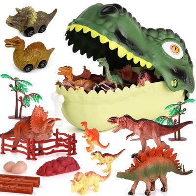 Fidtoy Ensemble de 45 Jouets Dinosaures Figurines du Monde des Dinos