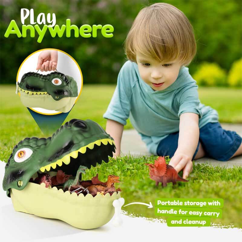 Fidtoy Ensemble de 45 Jouets Dinosaures Figurines du Monde des Dinos