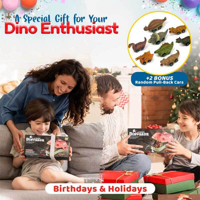 Fidtoy Ensemble de 45 Jouets Dinosaures Figurines du Monde des Dinos