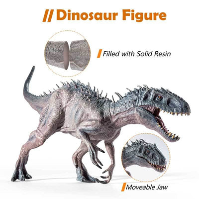 Juguete de figura de acción de dinosaurio Fidtoy, modelo realista de T Rex para el juego imaginativo de los niños, juguete educativo, juguete de dinosaurio de PVC duradero, regalo para niños y niñas