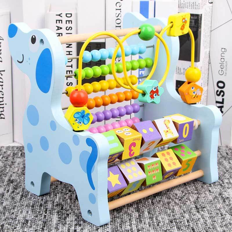 Wooden Early Learning Giraffe Calculator