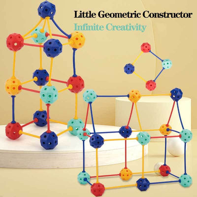 Fidtoy 3D Geometric Building Blocks for Kids | STEM Creativity & Math Learning Toy