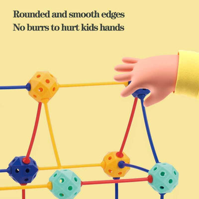 Fidtoy 3D Geometric Building Blocks for Kids | STEM Creativity & Math Learning Toy