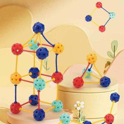 Fidtoy 3D Geometric Building Blocks for Kids | STEM Creativity & Math Learning Toy