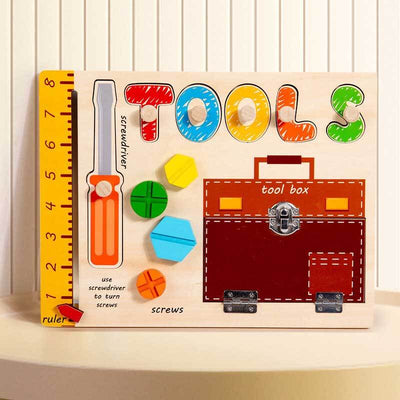 Fidtoy Truck Puzzle Toy for Kids | Wooden Educational Puzzle