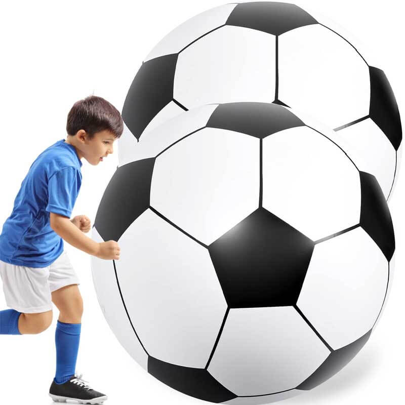 Fidtoy Giant Inflatable Soccer Ball for Kids | Backyard, Beach & Pool Play | Durable PVC
